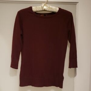 Forever 21 Maroon Crew Neck Sweater